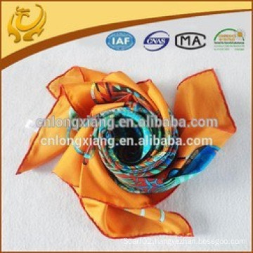 100% Silk Printed Designer Brand Twill Silk Scarf